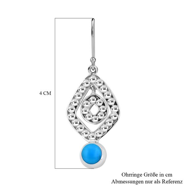 Royal Bali Kollektion- AA Sleeping Beauty Türkis Ohrringe - 1,72 ct. image number 5