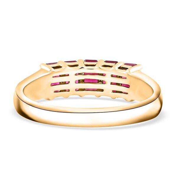 LUXORO zertifiziert und gepr&uuml;ft AAA burmesischer Rubin und Diamant Ring in 585 Gold - 1,50 ct. image number 4
