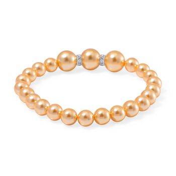 Goldenes Muschelkernperle Schmuckset