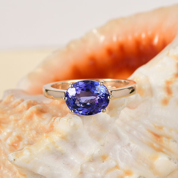 AAAA Tansanit Ring in 585 Gold - 2,72 ct. image number 2