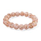 Rosé Murano-Stil Glas Armband, flexibel