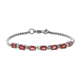 Subtiles rotes Granat-Armband
