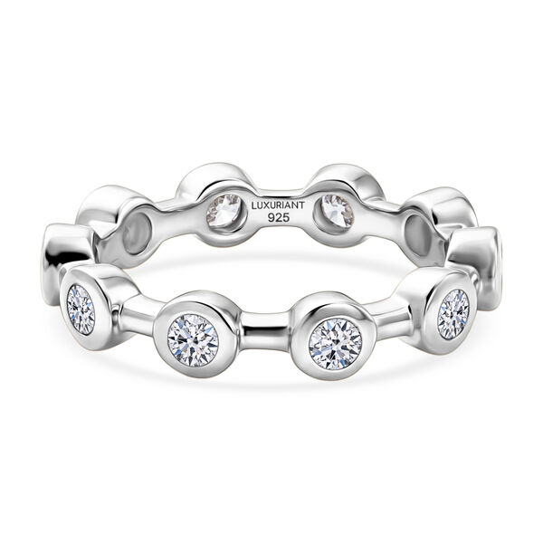 LUXURIANT DIAMOND - Lab Grown Diamant SI-GH Ring 925 Silber Rhodiniert (Gr&ouml;&szlig;e 17.00) ca. 1,03 ct