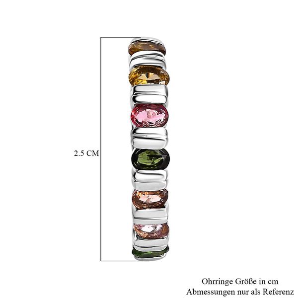 Mehrfarbige-Turmalin Ohrringe, ca. 2.39 ct image number 4