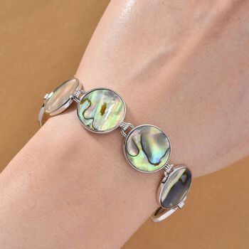 Abalone Muschel Armband ca. 19 cm mit 2.5 cm extender, Reine Legierung