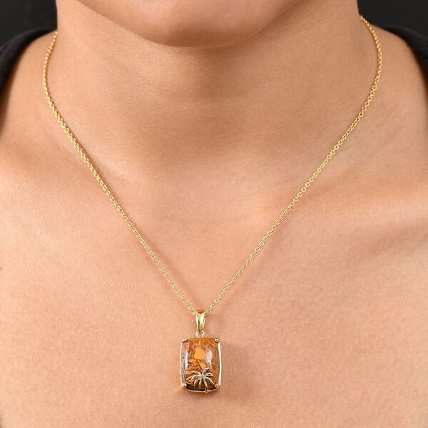 EverTrue Skript Stein Anh&auml;nger mit 45cm Kette - 11,50 ct. image number 3