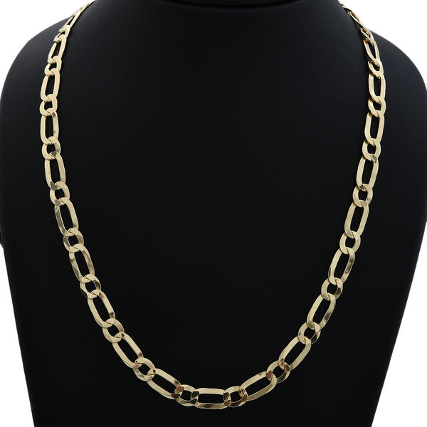 Figaro Kette, 50cm, 925 Silber vergoldet image number 2