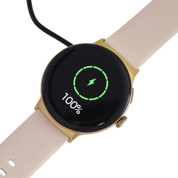 LA99 Smartwatch 3-in-1 Set mit AMOLED Display, Bluetooth-Anrufen, GPS und Gesundheits-Tracking, wasserdicht, CE- und ROHS-zertifiziert, 3,63cm, Gold image number 6
