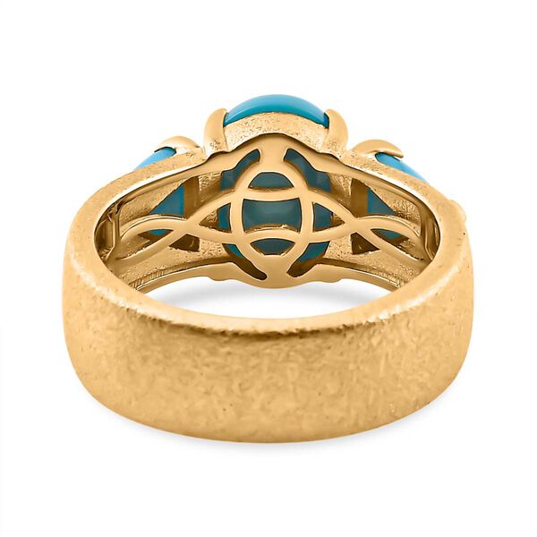 AA amerikanischer Sleeping Beauty Türkis-Ring - 3,37 ct. image number 6