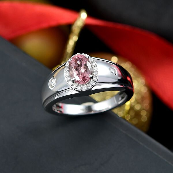 D'Joy AA Blush Turmalin und Moissanit Ring -  1 ct. image number 1