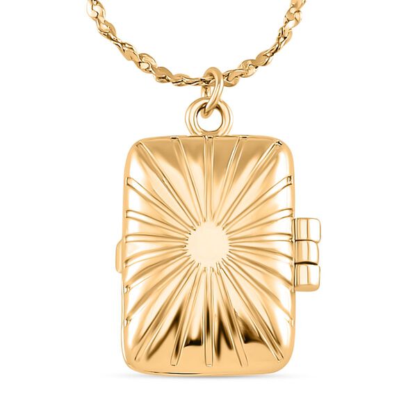 Roter Kristall-Medallion-Anh&auml;nger mit 45cm Kette image number 2