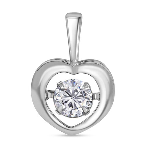 D’joy Moissanit Anhänger 925 Silber platiniert ca. 0.43 ct image number 0