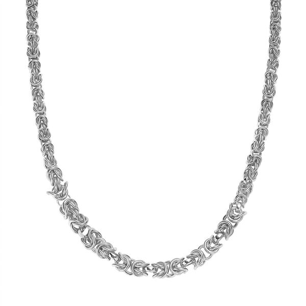 Handgefertigte Verlaufs K&ouml;nigskette ca. 50 cm, 925 Silber rhodiniert ca. 25,86g image number 4