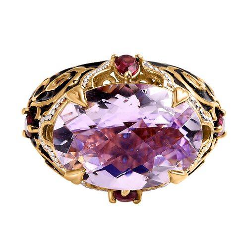 GP Royal Kollektion - Rose de France Amethyst, Rhodolith Granat und blauer Saphir-Ring - 12,20 ct. image number 0