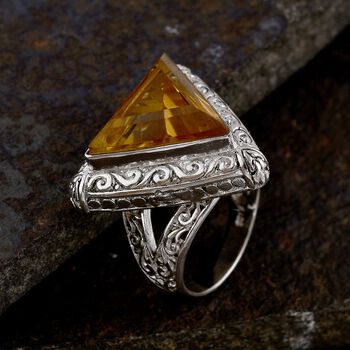 Royal Bali Kollektion- Citrin Cocktail Ring - 6,50 ct.