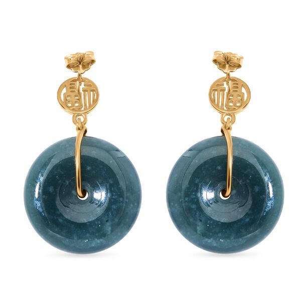 50 ct. nat&uuml;rliche Olmek Jadeit Ohrringe image number 5