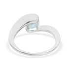 Himmelblauer Topas Bypass Ring 925 Silber  ca. 1,18 ct image number 5