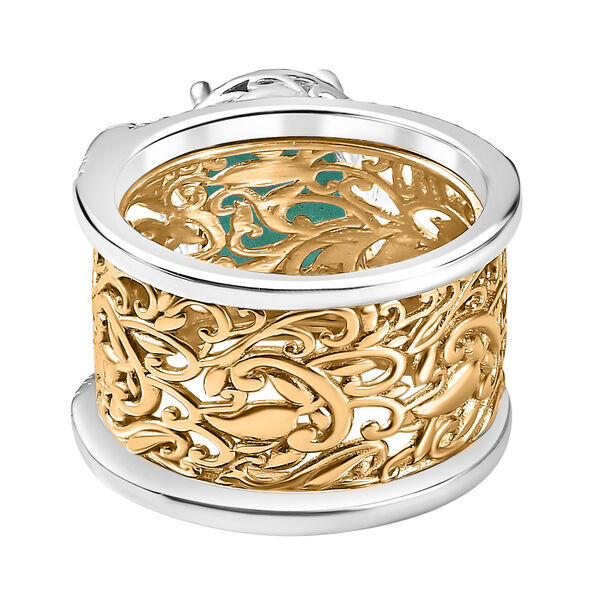 Smaragd Quarz Triplett Ring - 5,77 ct. image number 7