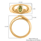AA Natürlicher Peridot Ring, 925 Silber Gelbgold Vermeil, (Größe 20.00) ca. 0.41 ct image number 6