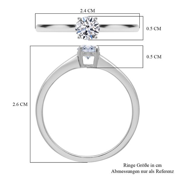LUXURIANT VS-EF Labor Rund Diamant Ring - 0,52 ct. image number 6