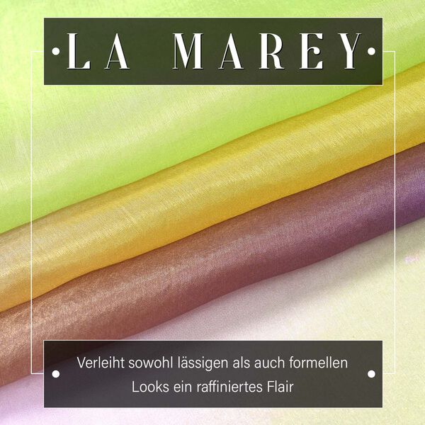 LA MAREY - 100% Maulbeeren-Seidenschal, Chiffon, 110x180cm, Mehrfarbig image number 2