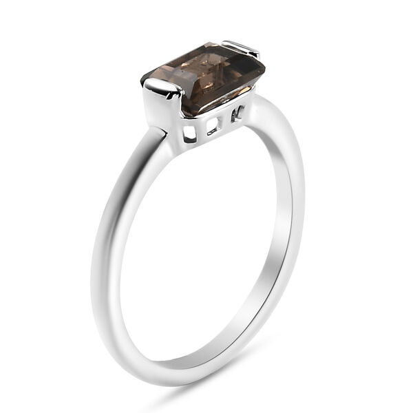 Rauchquarz Solitär-Ring, 925 Silber  ca. 1,06 ct image number 5