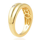 Moissanit Ring 925 Silber Vermeil YG ca. 0,25 ct image number 4