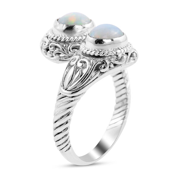 Royal Bali Kollektion - natürlicher, äthiopischer Opal-Ring, 925 Silber  ca. 1,64 ct image number 4