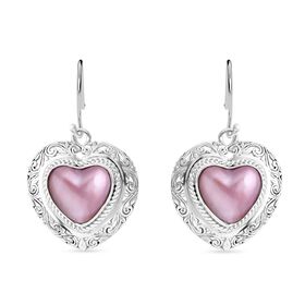 Royal Bali - Rosa Mabe Perle Ohrringe 925 Silber