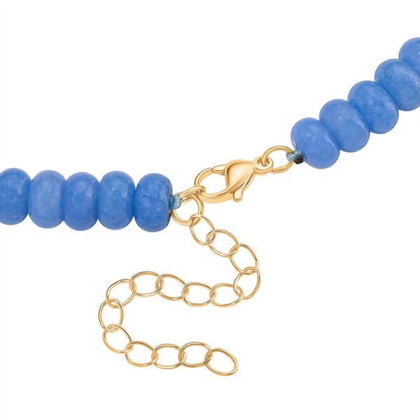 Blaue Quarzit  45+5cm Halskette - 230 ct. image number 4