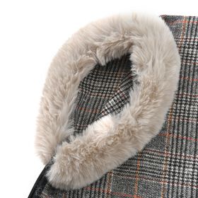 LA MAREY – Kunstfell Kimono, Beige