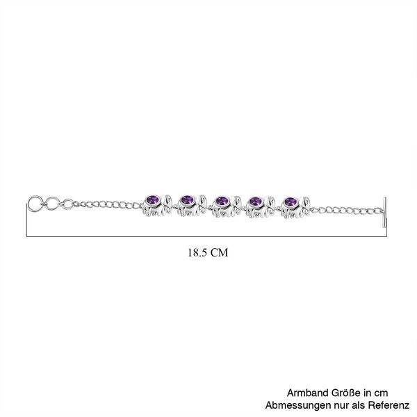 Afrikanisches Amethyst-Armband, 16,5 cm - 2,19 ct. image number 5