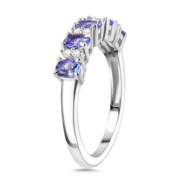 Tansanit und Zirkon Ring - 0,89 ct. image number 5