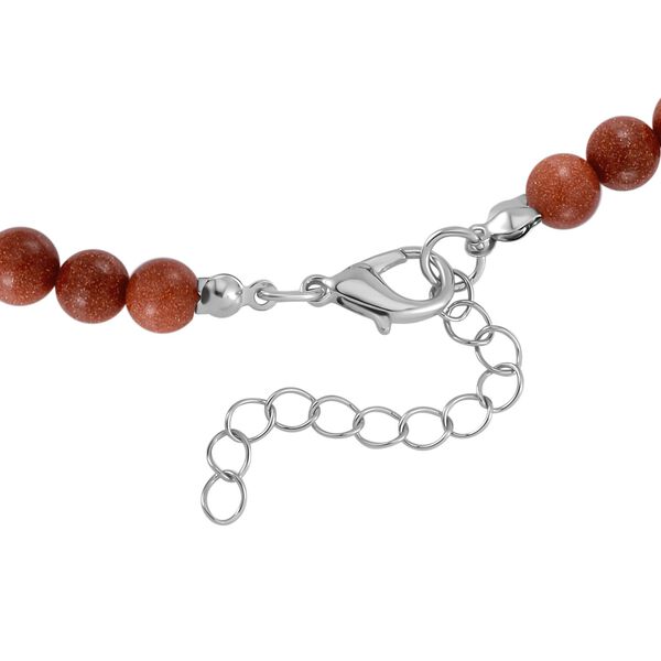 Gold Sandstein Halskette, 45 cm - 37 ct. image number 5