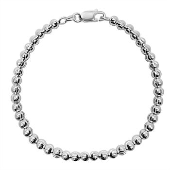 925 Silber rhodiniert Armband, ca. 19 cm, ca. 5,92g