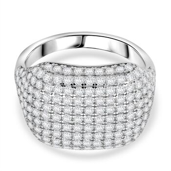 LUSTRO STELLA wei&szlig;er Zirkonia Cluster Ring