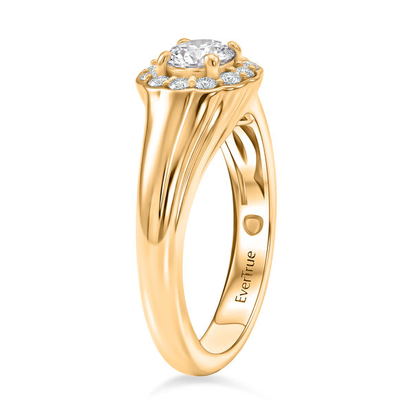 EVER TRUE Moissanit Ring Nickelfreies Messing (Gr&ouml;&szlig;e 17.00) ca. 0,69 ct image number 4