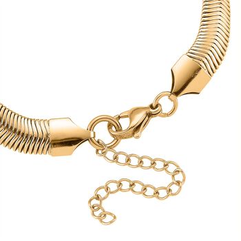 Gr&uuml;nes 19+5 cm Kristallarmband in Goldton