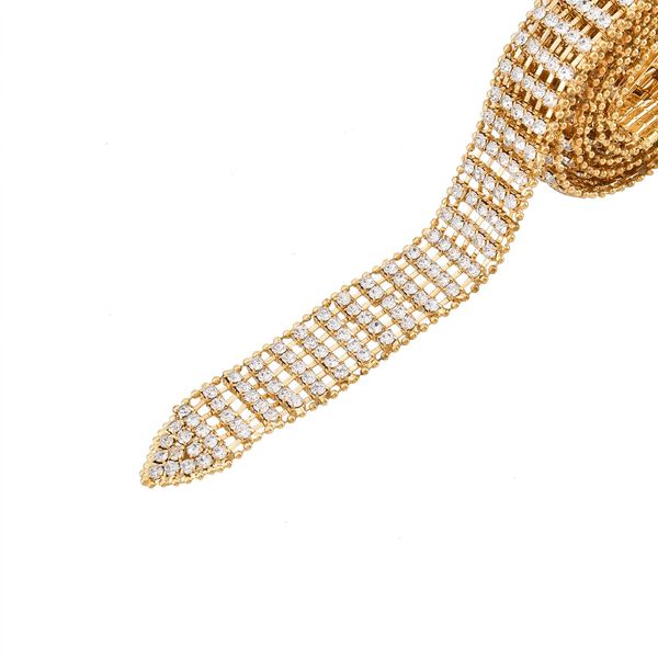 Kristallgürtel, L120cm, goldfarben image number 5