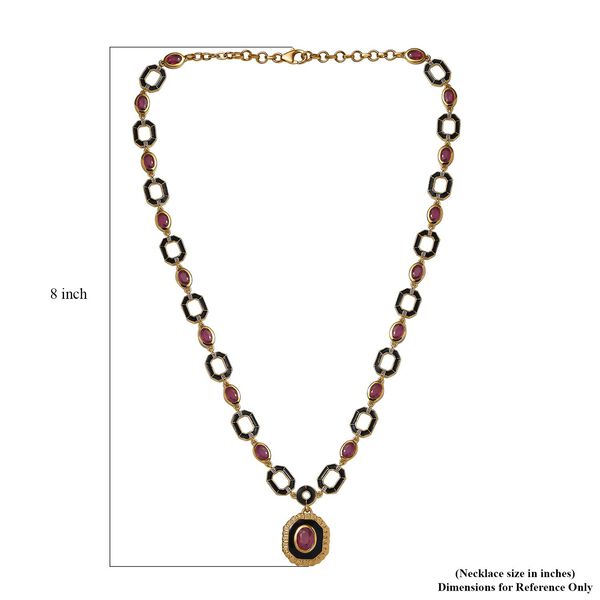 Afrikanische Rubin-Halskette, 45 cm - 12,61 ct. image number 5