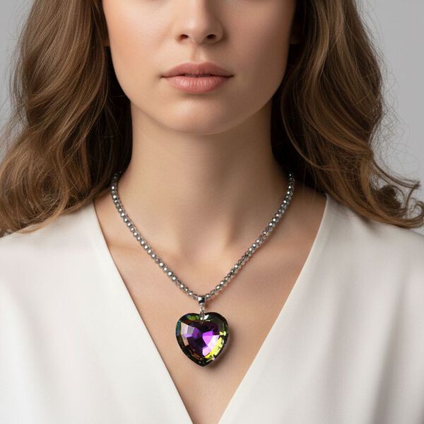 Mysticher regenbogen kristall Anh&auml;nger mit Kette ca. 60 cm + 5 cm Extender image number 2