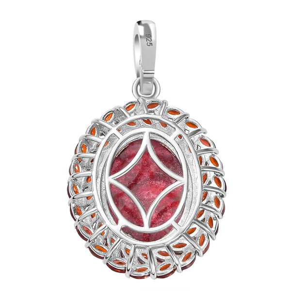 AA Thulit und roter Granat-Anhänger - 23,69 ct. image number 5