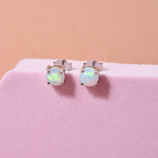 D'Joy AA Natürlicher, äthiopischer Welo Opal Ohrringe 925 Silber rhodiniert ca. 0.71 ct image number 1