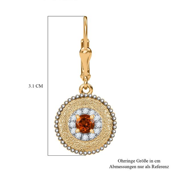 AA Serra Gaucha Citrin und Zirkon Ohrringe - 0,82 ct. image number 6