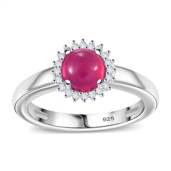 AA Afrikanischer Rubin und Moissanit Ring - 1,90 ct. image number 4