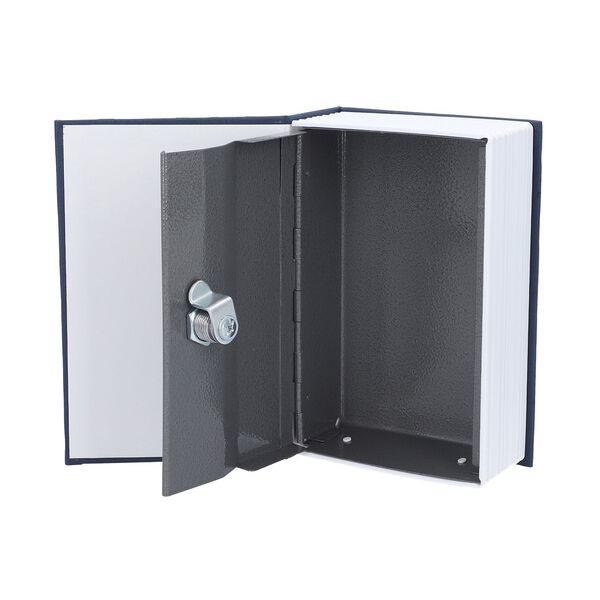 Geheimer Safe in Buchoptik, gesichert mit Schloss und 2 Schl&uuml;sseln, 18x11.8x5.5cm, blau image number 7