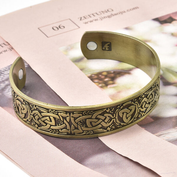 Schlichter Armreif ca. 17-18 cm in goldfarben image number 2