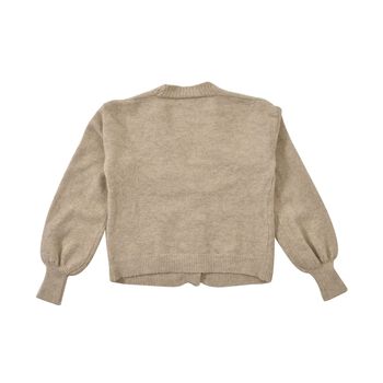 LA MAREY - Strickjacke mit Kn&ouml;pfen, beige