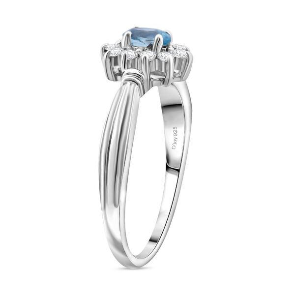 D'Joy AA blaues Zirkon und Moissanit Schmuckset - 1,14 ct. image number 3