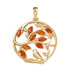 D’joy AA Salamanca Feueropal Anhänger 925 Silber 750 Gelb Vergoldet ca. 0,50 ct.